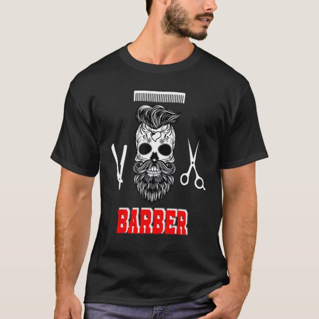 Barber  Barber  Cute Barber  Best Barber T Shirt (Framsida)
