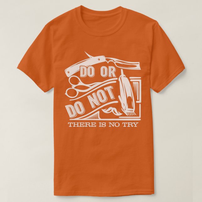 Barber Barber får eller får inte T Shirt (Design framsida)
