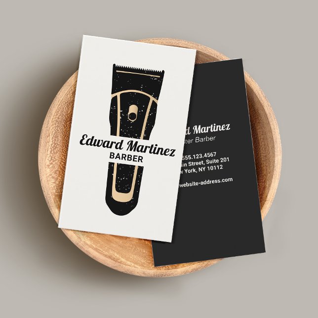 Barber Barbershop Electric Hair Clipper Visitkort (Skapare uppladdad)