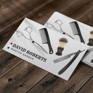 Barber Barbershop Professionell Hair Stylist Visitkort