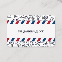 Barber Barbershop Visitkort