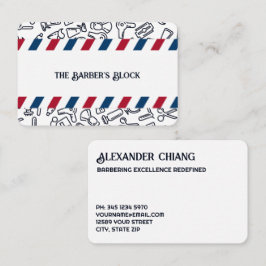 Barber Barbershop Visitkort