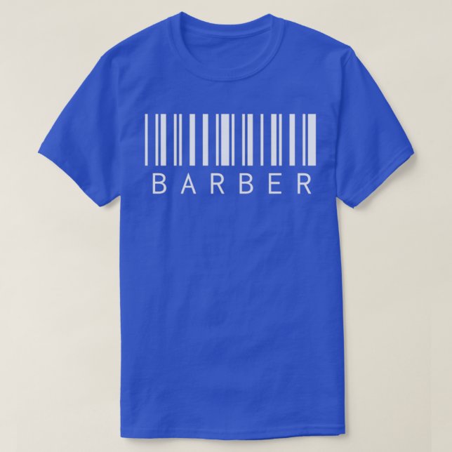 Barber Barcode T Shirt (Design framsida)