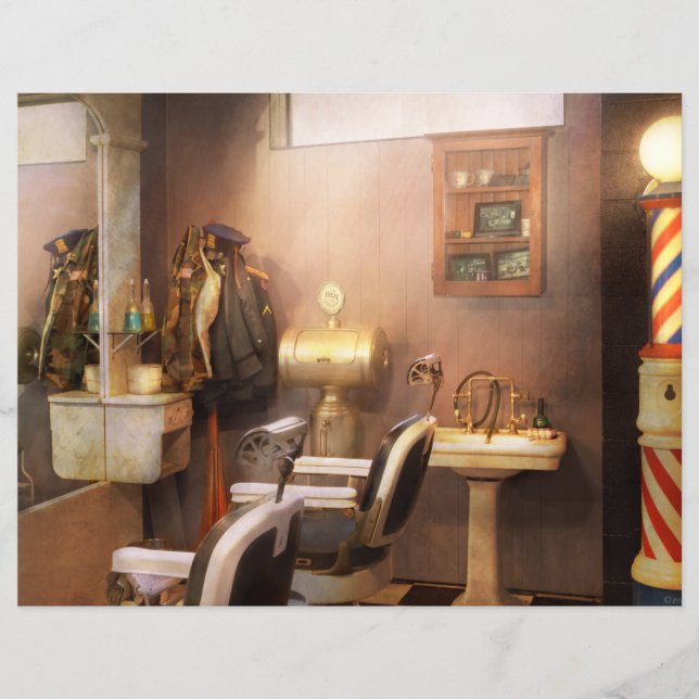 Barber - Basement barber Reklamblad (Framsidan)