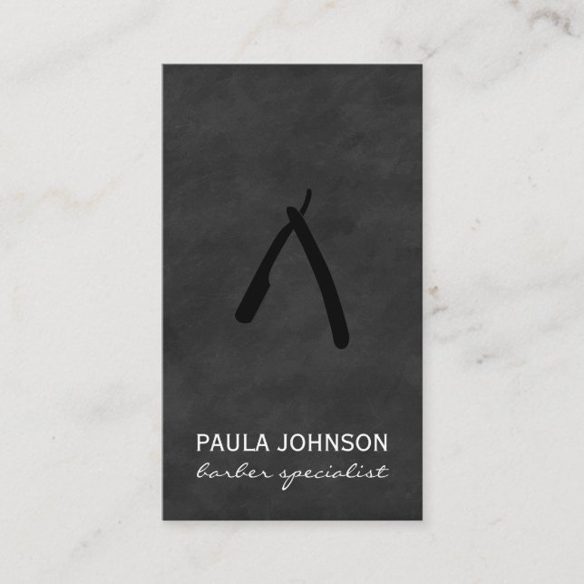 Barber Blade Lush Black Visitkort (Framsida)