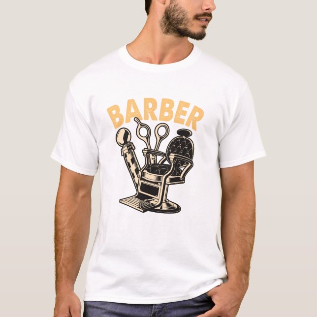 Barber blir rökt t shirt (Framsida)