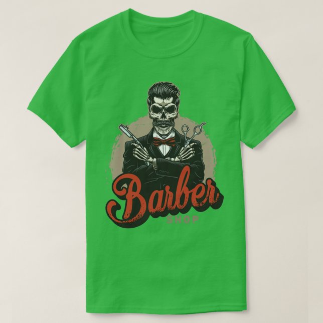Barber-butiker T Shirt (Design framsida)