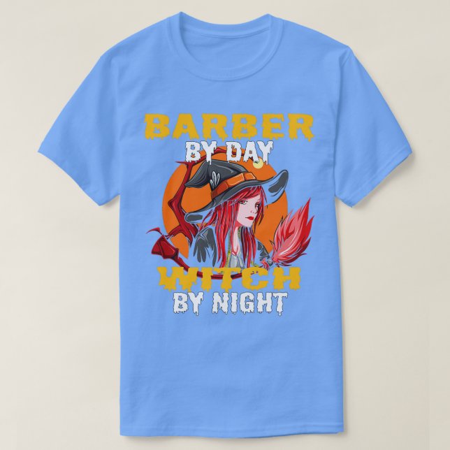 Barber by day häxby night 3 t shirt (Design framsida)