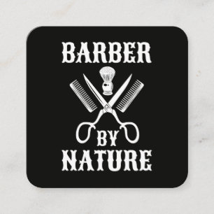 Barber By Nature - Frisörsalong Fyrkantigt Visitkort