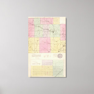 Barber County och Hazelton, Kansas Canvastryck