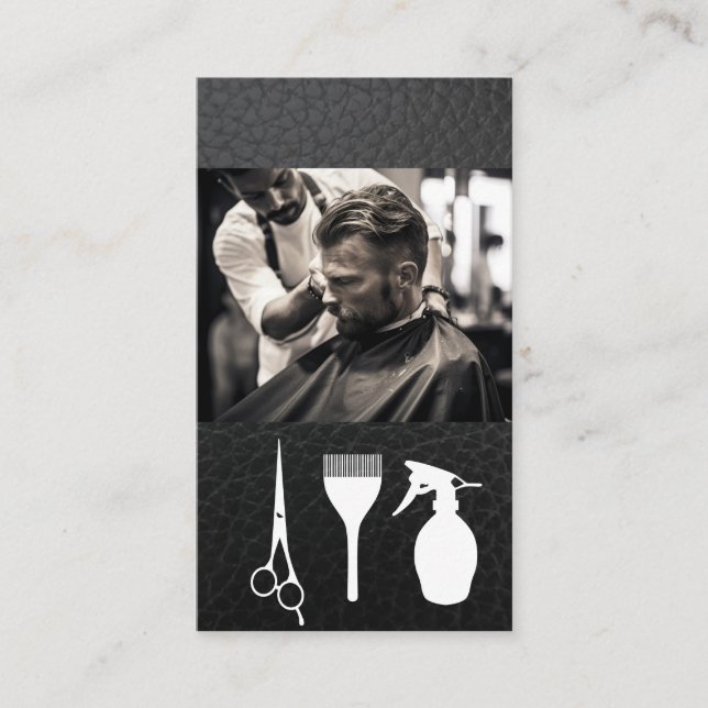 Barber Cshing Hair | Hair Cending Verktyg Visitkort (Framsida)