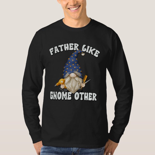 Barber Dad Graphic For Men  Fathers Day Gnome Gran T Shirt (Framsida)