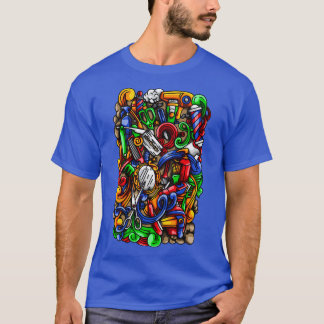 Barber Doodle Illustration T Shirt