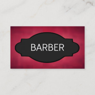 Barber Elegant Namn Plate Visitkort