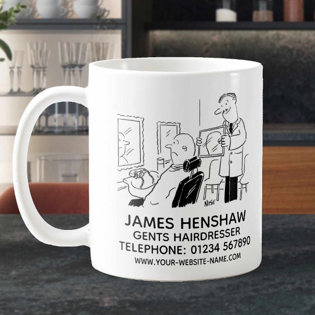 Barber eller Gents Hairdresser Promosing Kaffemugg (Skapare uppladdad)