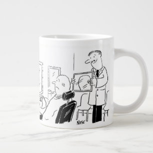 Barber eller Hairdresser Tecknad. Barbershop Jumbo Mugg