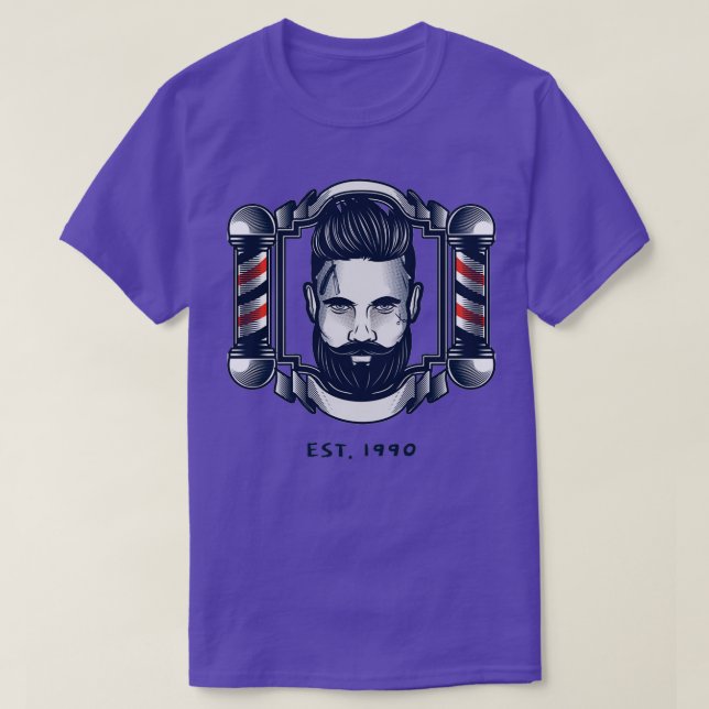 Barber Est1990-design T Shirt (Design framsida)
