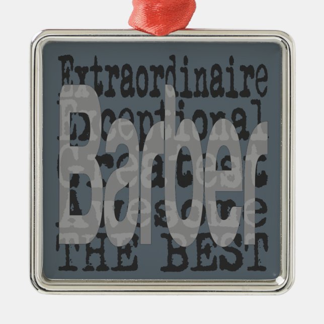 Barber Extraordinaire Julgransprydnad Metall (Framsidan)