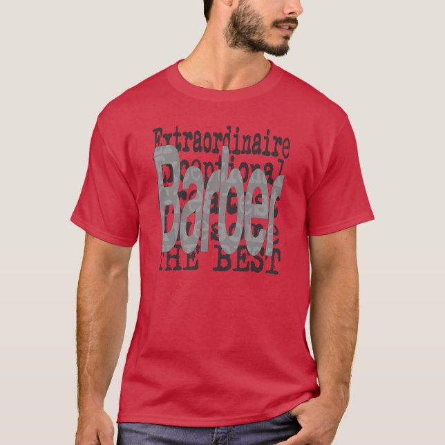 Barber Extraordinaire T Shirt (Framsida)