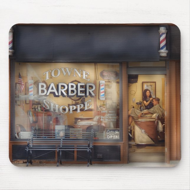 Barber - få en klippning musmatta (Framsidan)