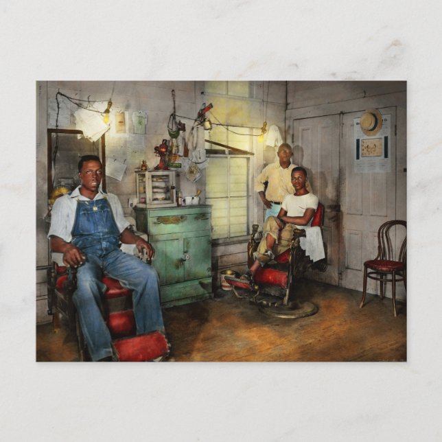 Barber - Familjägd 1942 Vykort (Framsida)