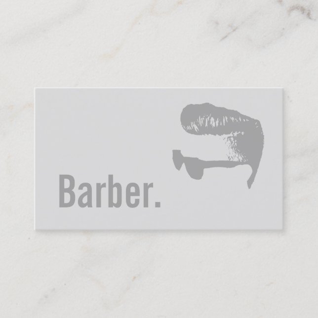 Barber fold text Minimalist Hårdresser Hair Visitkort (Framsida)