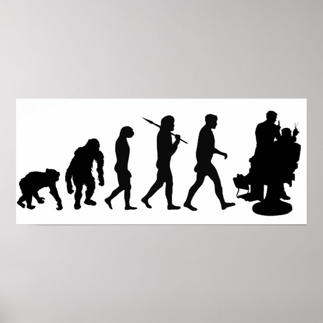 Barber frisör hårstylist poster (Framsidan)