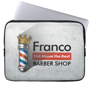 Barber Frisörsalong King Crown Barber Stång Frisör Laptop Fodral