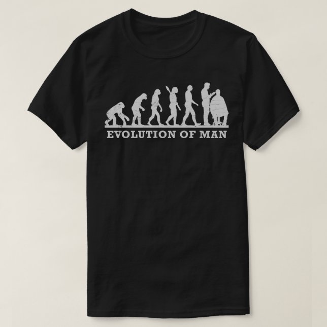 Barber Funny Evolution of Man T Shirt (Design framsida)