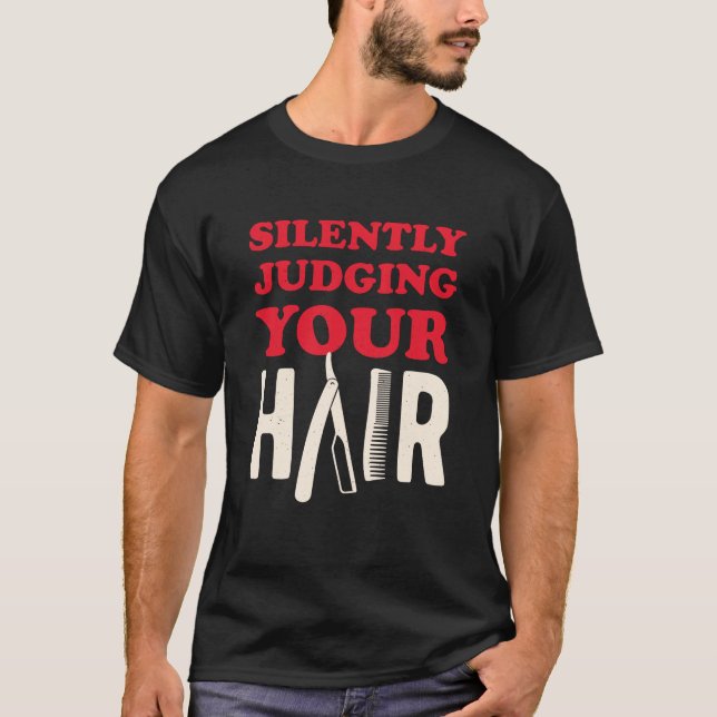 Barber Funny T Shirt (Framsida)