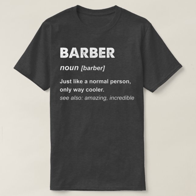 Barber Gift Classic TShirt T Shirt (Design framsida)
