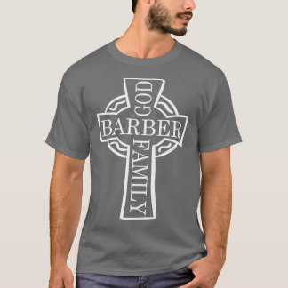 Barber God Family Kristus Hair Beard Sissors Gift T Shirt