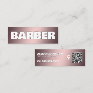 Barber Google Kartor Mini Visitkort