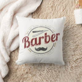 Barber Hair Hustler Hairdresser Retro Hairstylist Kudde