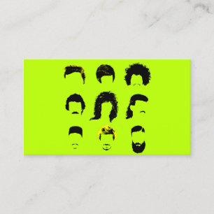 Barber Hair Salon - Olika hårstilar Visitkort