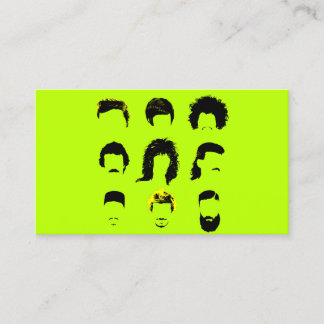 Barber Hair Salon - Olika hårstilar Visitkort