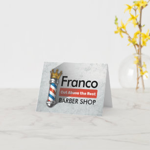 Barber Hair Shop Kung Krona Barber Pole Hair Salon Kort