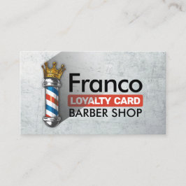 Barber Hair Shop Kung Krona Barber Pole Hair Salon Lojalitetskort