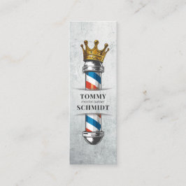 Barber Hair Shop Kung Krona Barber Pole Hair Salon Mini Visitkort