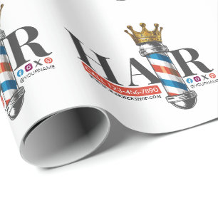 Barber Hair Shop Kung Krona Barber Pole Hair Salon Presentpapper