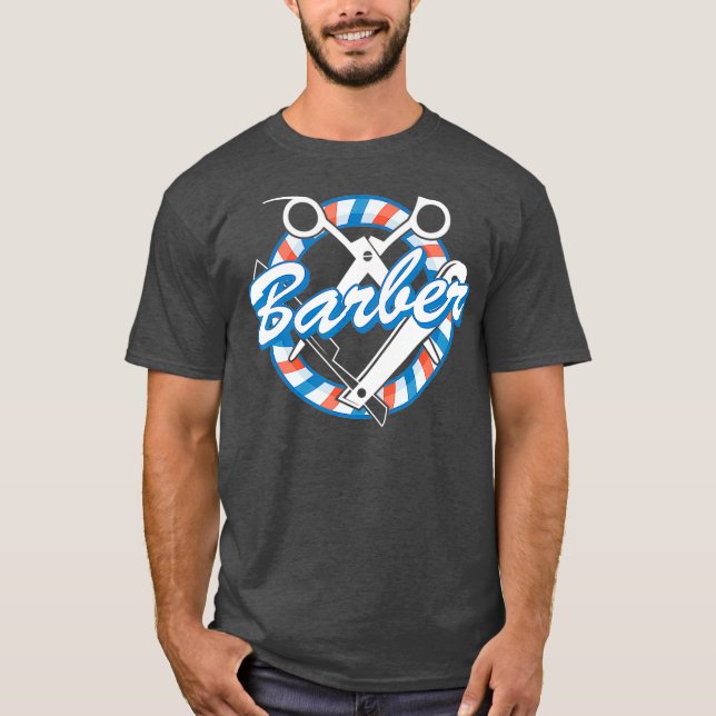 Barber  Haircutter Barber Gift Professional  (2) T Shirt (Framsida)
