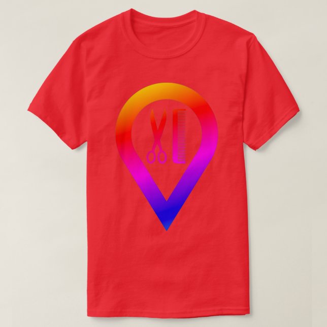 Barber Hairdresser Cining Hair Beauty Gift T Shirt (Design framsida)
