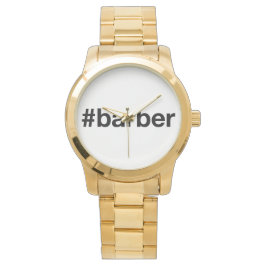 BARBER Hairdresser Hashtag Armbandsur