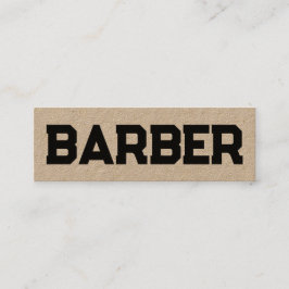 Barber Hairdresser QR Mini Visitkort