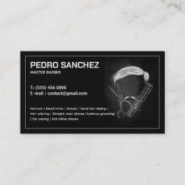 Barber Hairstylist Bilingual Spain Affärskort Visitkort