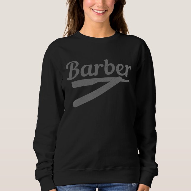 Barber Hairstylist Hairdresser Coiffeur Beard Barb T Shirt (Framsida)