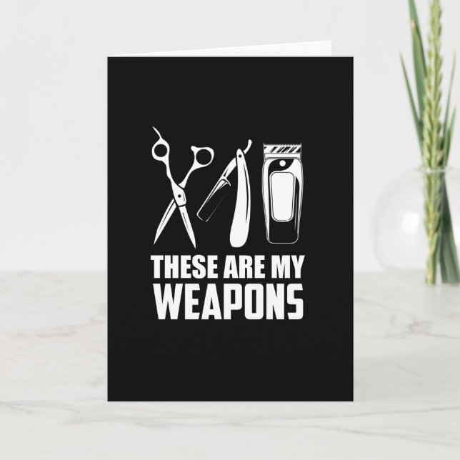 Barber Hairstylist Hairdresser Kort (Framsida)