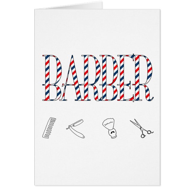 Barber Hälsningskort (Framsidan)