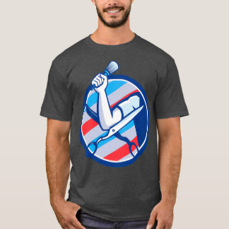 Barber Hand-penselsaxar Circle Retro T Shirt