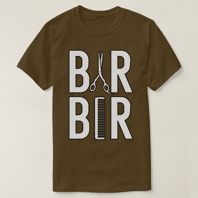 Barber Herren Friseur Barber Babier Barbershop Fri T Shirt (Design framsida)